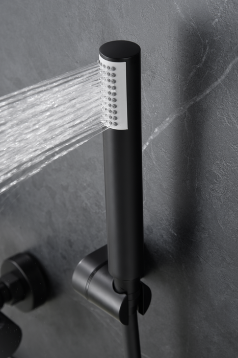 IMEX BTG053-4NG GÉNOVA Grifo Termostático Para Bañera Negro Mate