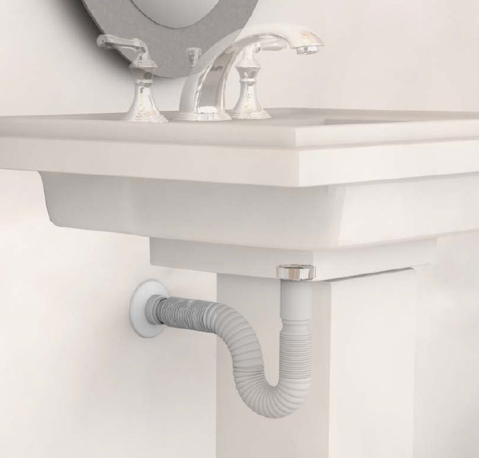 ARCOBAÑ 40TEX14TM  Tubo Sifón Extensible Reforzado Tuerca Metálica 1" 1/4 A 32-40