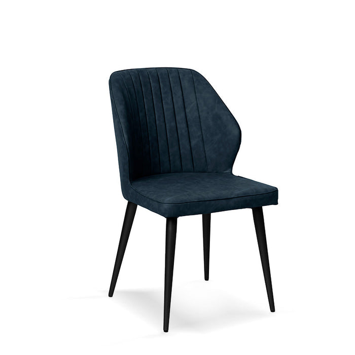 FURNITURE STYLE FS7031MAREPU TRIANA Pack 4 Sillas de Comedor Imitación Piel Color Gris Marengo