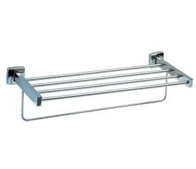 MEDICLINICS Estante para toallas con Barra AI0710C Acero Brillo