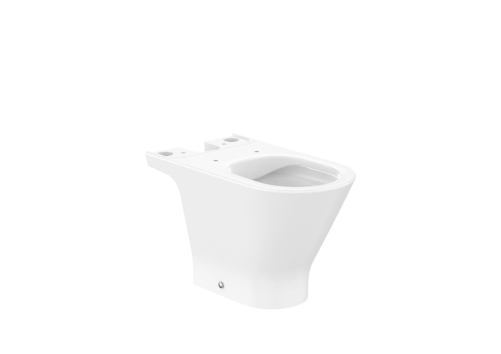 ROCA A3420N8000 THE GAP ROUND Rimless Taza Pie Abierto Salida Dual Sin Cisterna ni Tapa Blanco