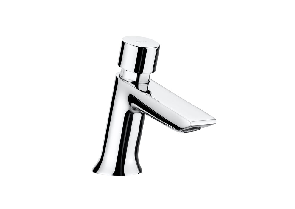 ROCA A5A4477C00 INSTANT Grifo Temporizado de Repisa Lavabo con Pulsador Eco Cromo