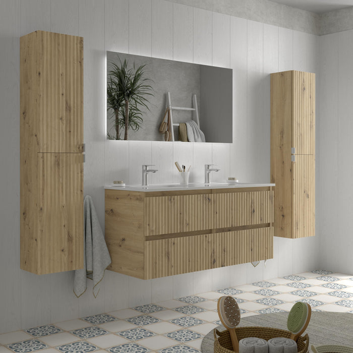SALGAR 121746 KIRA Mueble+Lavabo IBON 120cm Roble