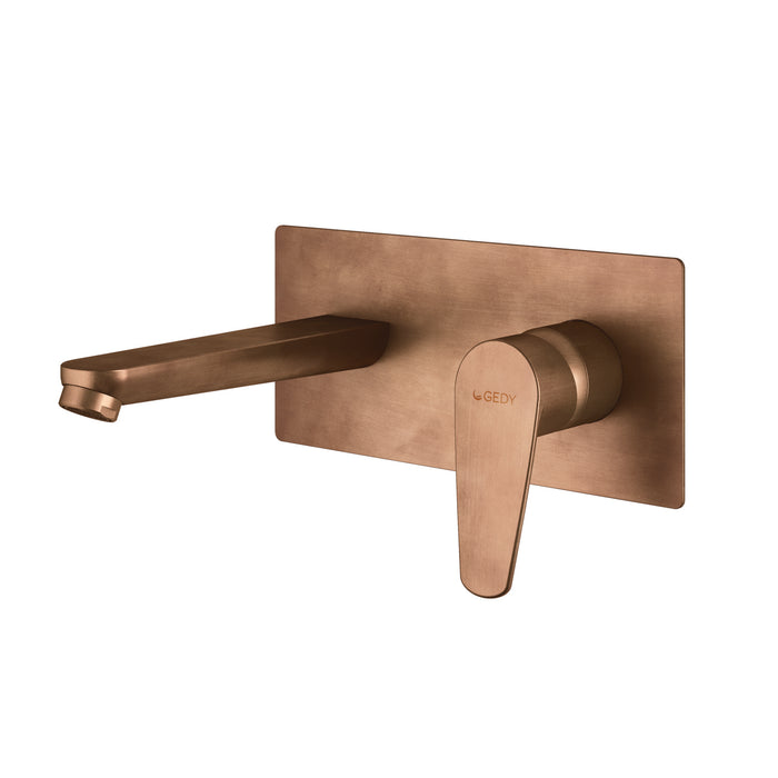 GEDY MXCO0782000 COMO Grifo de pared para lavabo oro rosa