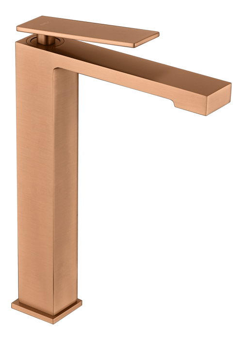 IMEX BDP048-3ORC PISA Monomando Lavabo Alto Oro Rosa Cepillado