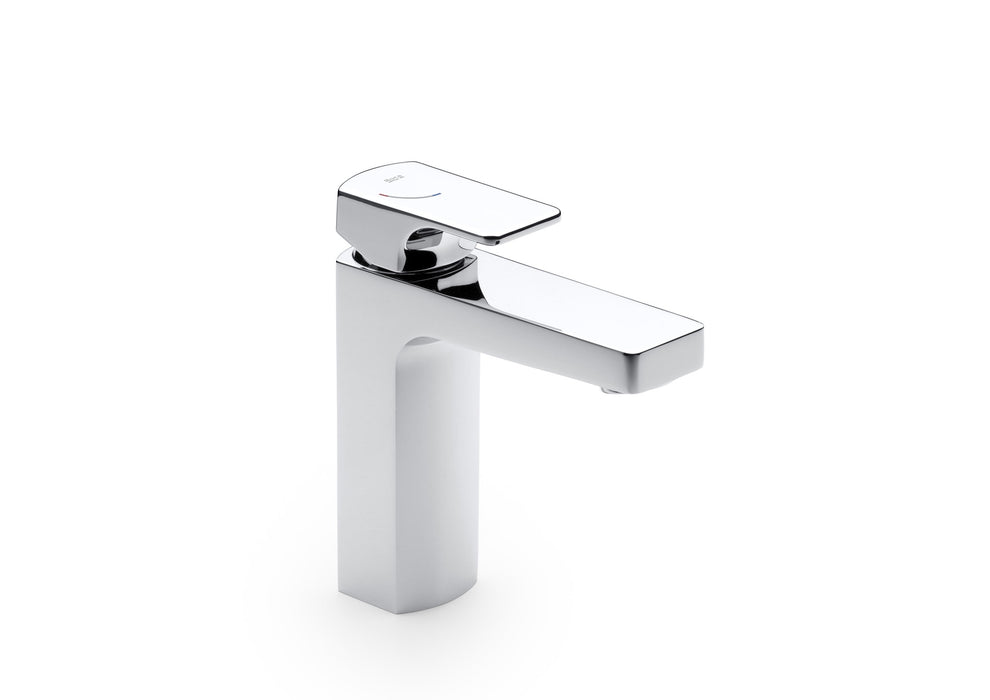 ROCA A5A3F01C00 L90 Grifo Monomando Lavabo con y Desagüe Click-Clack Cold Start Cromo