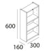SALGAR 112573 INFINITY Armario Colgar 1 Puerta 30x60 Color Negro Mate