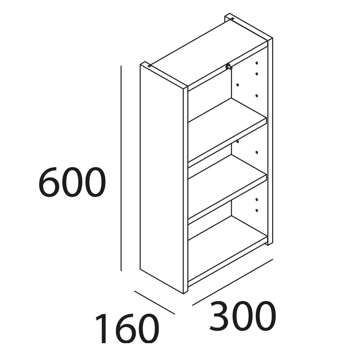 SALGAR 112572 INFINITY Armario Colgar 1 Puerta 30x60 Color Blanco Mate