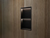 MEDIMEX HOR006/NG MARSHALL Hornacina Con Estante Y Led 33x63 Negro Mate