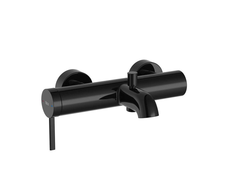 ROCA A5A029ECN0 ONA Grifo Monomando para Baño-Ducha con Inversor Automático Negro Titanio