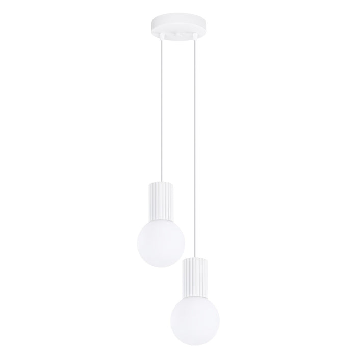 SOLLUX SL.1971 Lámpara Colgante Halo 2P Blanca