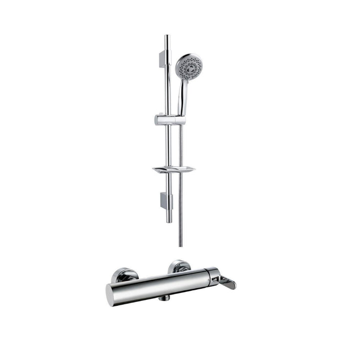 LLUVIBATH OS00E1200S060025 BOSTON Conjunto Ducha Barra Cromo