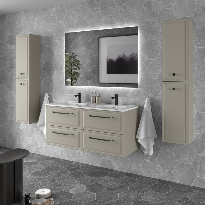 SALGAR 121798 RUNA Mueble+Lavabo IBON 120cm Gris mate
