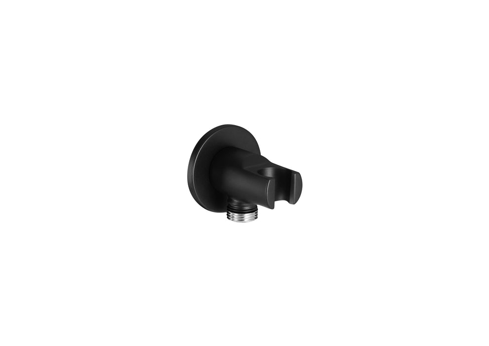 ROCA A5B5250NB0 AQUA Toma de Agua de 1/2" Para Flexible de Ducha con Soporte Negro