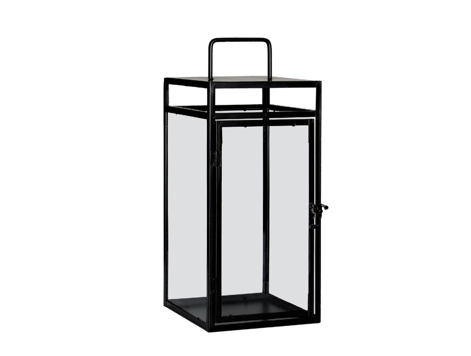 ANDREA HOUSE AX71535 Portavelas Farol Metal Negro 20x20x46 CM
