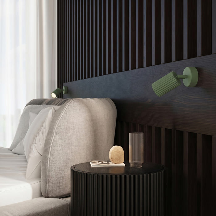 SOLLUX SL.2349 Aplique de pared KARBON salvia con interruptor