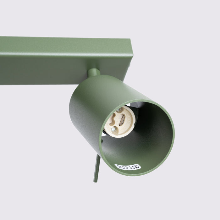 SOLLUX SL.1504 Lámpara de techo RING 4L verde oliva verde oliva