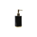 ARCOBAÑ FCTURIN  Set Dosificador/dispensador Jabón + Vaso Gres Negro Turín