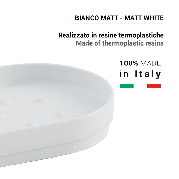 GEDY SH110200300 SHARON Jabonera Blanco Mate