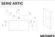 MEDIMEX HOR003/NG ARTIC Hornacina Con Estante 33x63 Negro Mate