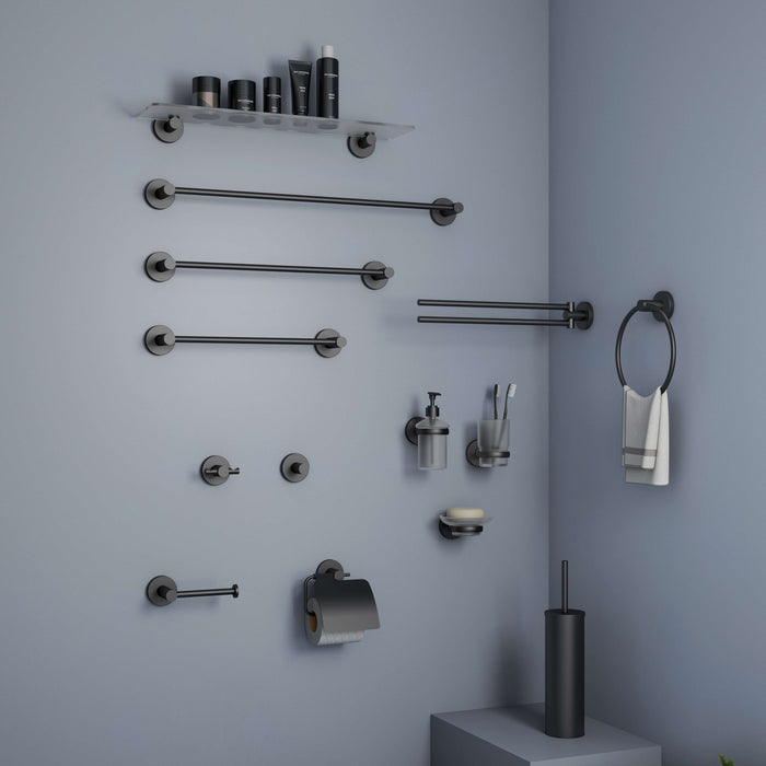 GEDY FP271400100 FELCE PLUS Percha Negro Mate