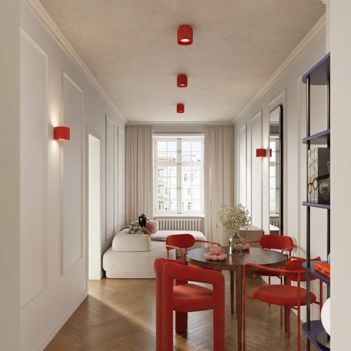 SOLLUX SL.2420 Aplique de pared AURA rojo G9