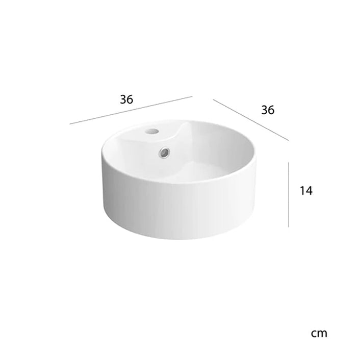 SALGAR 110545 BEQUIA Mueble de Baño con Lavabo de Posar y Encimera 120 cm 2 Cajones 2 Puertas Nogal Maya