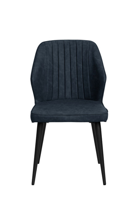 FURNITURE STYLE FS7031MAREPU TRIANA Pack 4 Sillas de Comedor Imitación Piel Color Gris Marengo