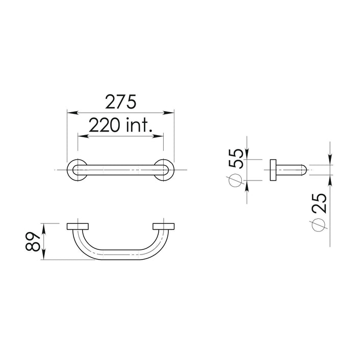 GEDY 11212013000 UP Asidero 20 cm cromo