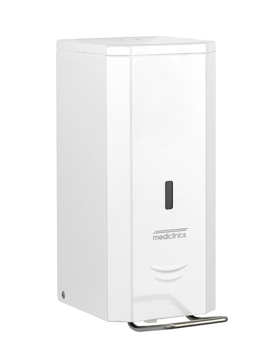 MEDICLINICS DJSP036 Dispensador de Espray Desinfectante de Accionamiento Manual 1 5L Acero Inox AISI 304 Acabado Blanco