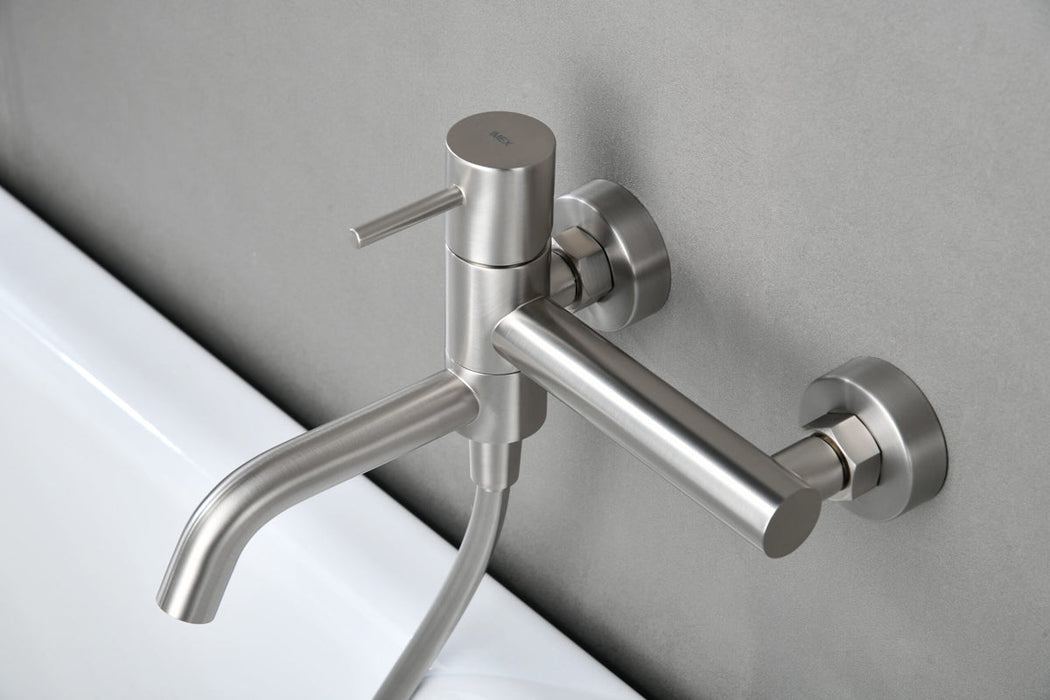 IMEX BDM039-4NQ MONZA Grifo Monomando Baño/Ducha Color Níquel Cepillado