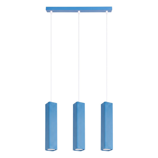 SOLLUX SL.3296 Lámpara Colgante Rayo 3L Azul Celeste