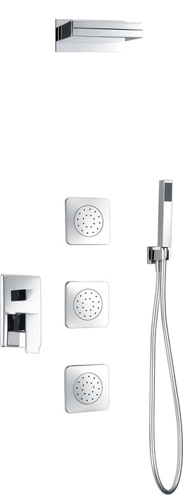 IMEX GPE008 FORMENTERA Conjunto de Ducha Empotrado Monomando Cromo
