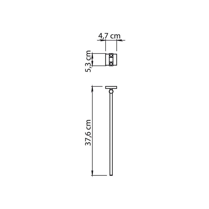 GEDY FJ233800000 FUJI Toallero Doble Cepillado