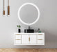 LEDIMEX BELG003/70 BELGICA Espejo LED Redondo Contorno Arenado Cromo 70 cm