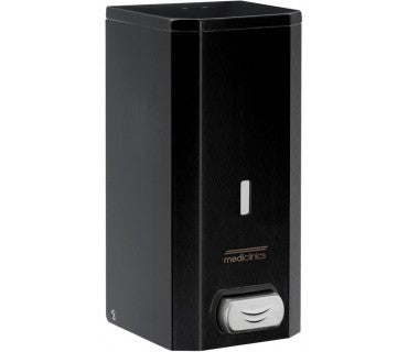 MEDICLINICS DJS0033B Dosificador de Jabón Supeficie Negro Manual 1,5 l Jabón Espray