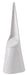 MEDICLINICS ES0421 Escobillero de Pie de ABS y Polipropileno Blanco