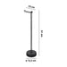 GEDY MU371400000 MINU Toallero y Columna De Pie Negro Mate