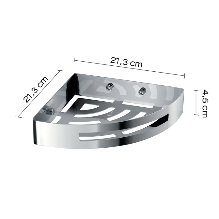 GEDY 24791300900 NERVA Portaobjetos Angular Cromo