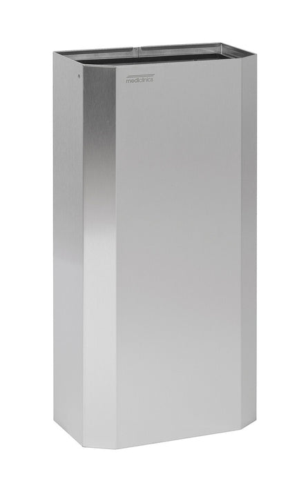 MEDICLINICS PPA4279CS Papelera Abierta de 40L AISI 304 Acabado Satinado con Aro Basculante