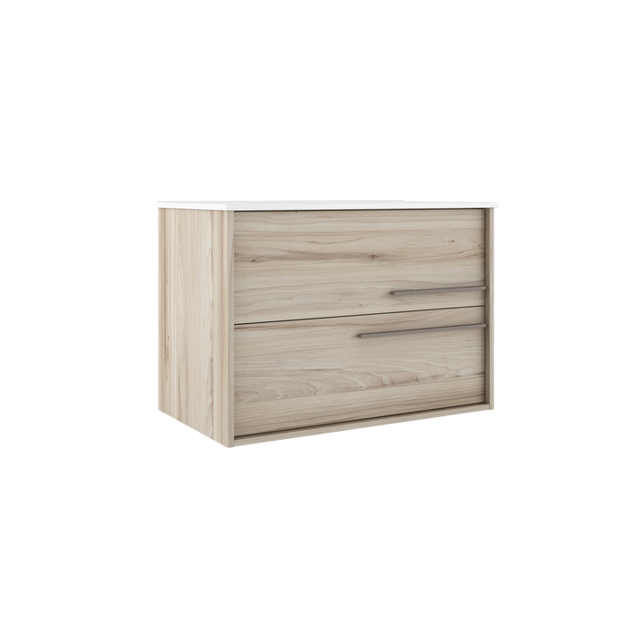 VISOBATH AQUA Mueble de Baño con Lavabo Color Aliso Tirador Quarzo