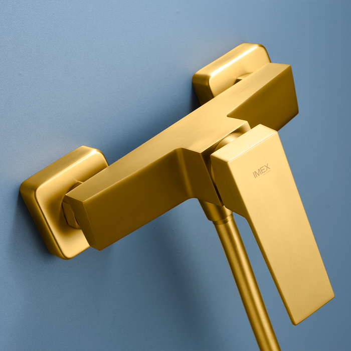 IMEX BDAR025-5OC ART Kit Ducha Monomando Oro Cepillado