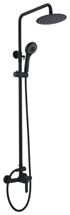 IMEX BDR001/NG ROMA Grifo Monomando Conjunto de Ducha Telescópico Negro Mate