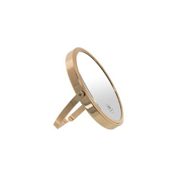 ARCOBAÑ FCES7OR17 Espejo Sobremesa Oro Rosa Con Soporte 1/7 Aumentos 17Cm
