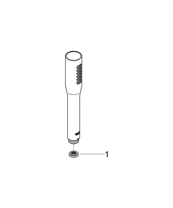 GROHE 25 288 000 EUROSMART Conjunto empotrado con ducha mural Tempesta 250 cromo