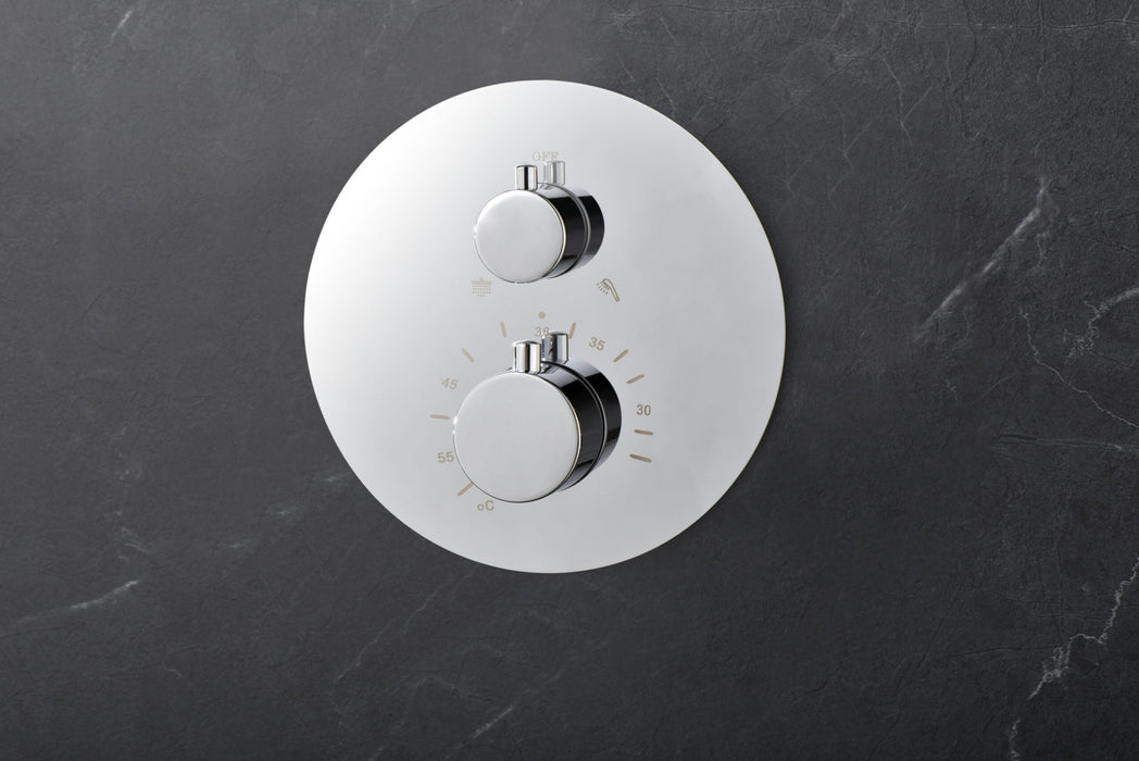 IMEX GTM039 MONZA Conjunto Grifo Ducha Termostático Empotrado Cromo