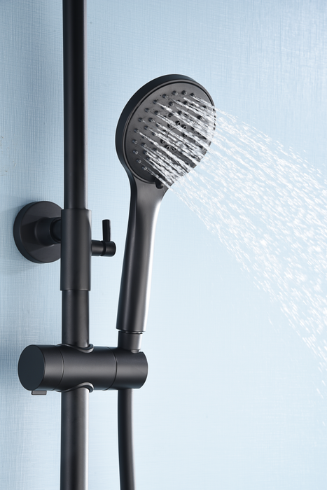 IMEX BTK017-ECO/NG ECO-KENT Conjunto Ducha Termostático Eco Negro Mate