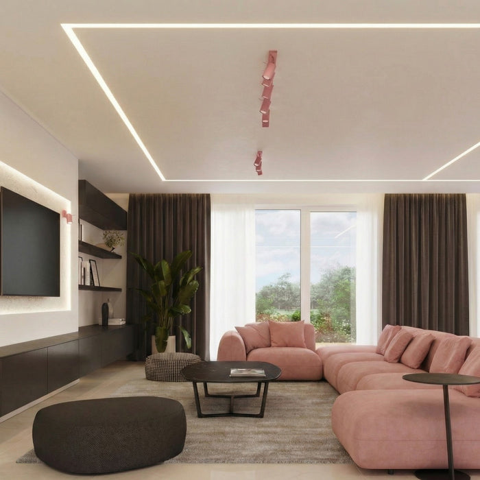 SOLLUX SL.2175 Plafón RING 4L rosa