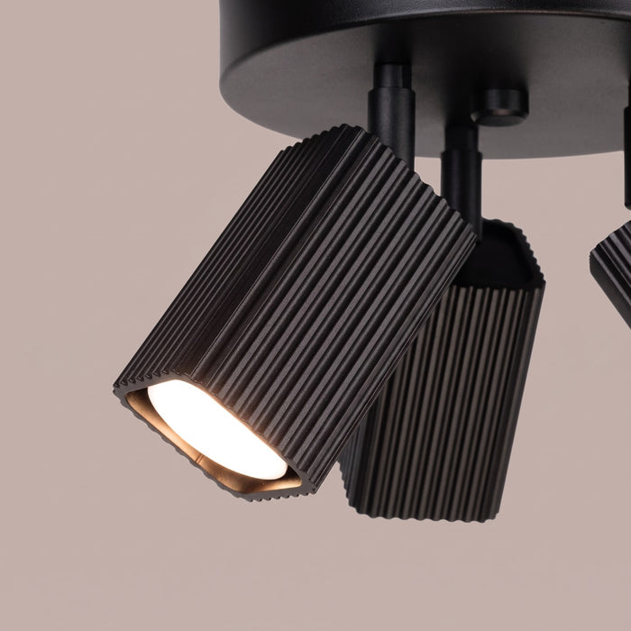 SOLLUX SL.3166 Lámpara De Techo Rayo 3P Negra