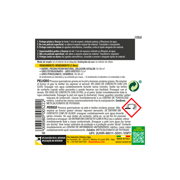 FILA SALVATERRAZZA ECO Antifiltraciones Consolidante 1 L